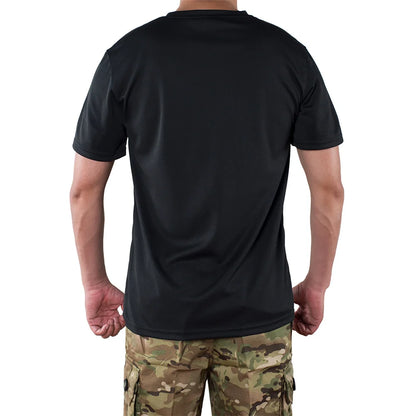 MEGE Men Tactical T Shirt Men's Quick Dry Workout Short Sleeve O-neck Quick-Drying gym T Shirts Plus Size Casual Oversized 4XL