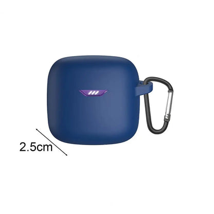 Soft Silicone Phone Case Earphone Case Waterproof Shockproof with Hook Soft Silicone Protective Cover for JBL Tune Flex