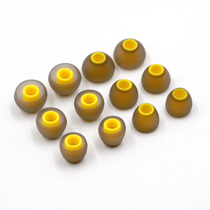 BQEYZ Winter Ultra Eartips Yellow Silicone Earcap 3 Pairs Replacement Silicone Eartips Compatible with BQEYZ Earphone