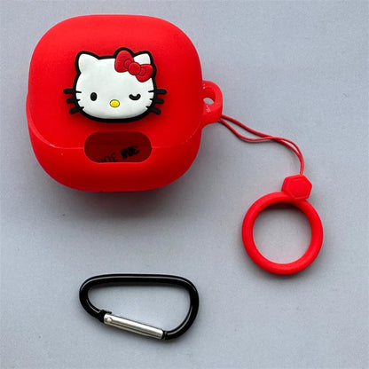 For (MI)Xiaomi Buds 5 ProTrue Wireless Bluetooth Earphone Cover DIY Cartoon Silicone Anti Drop Soft Cover With Hook
