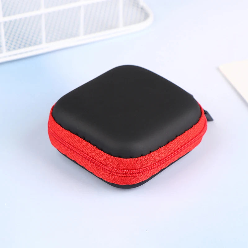 Mini Square EVA Earphone Protective Box Digital Charger Headphone Storage Bag USB Data Cable Organizer Carrying Pouch