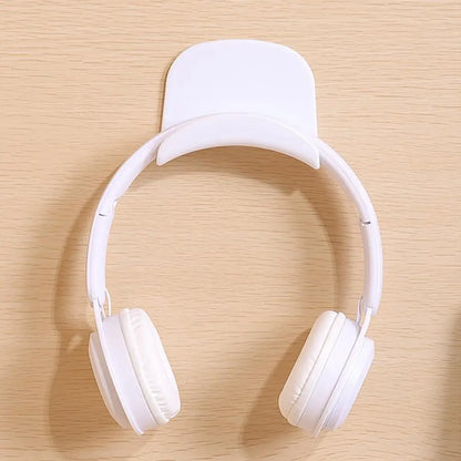 Punch-free Head-mounted Headphone Bracket Storage Hook Dormitory Wall-mounted Computer Headset Holder Earphone Display Stand