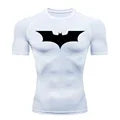 Animated Compression T Shirt Dagger Print for Men Athletic Quick Dry Tops Rash Guard Gym Workout Running Baselayers Undershirts