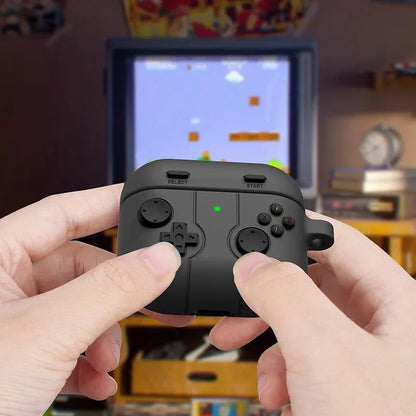 Earphone Case For Airpods 4 2024 Cute Cartoon 3D Gamepad Silicone Shockproof Box Cover For Airpods Pro 2 2nd 3 Cases With Hook