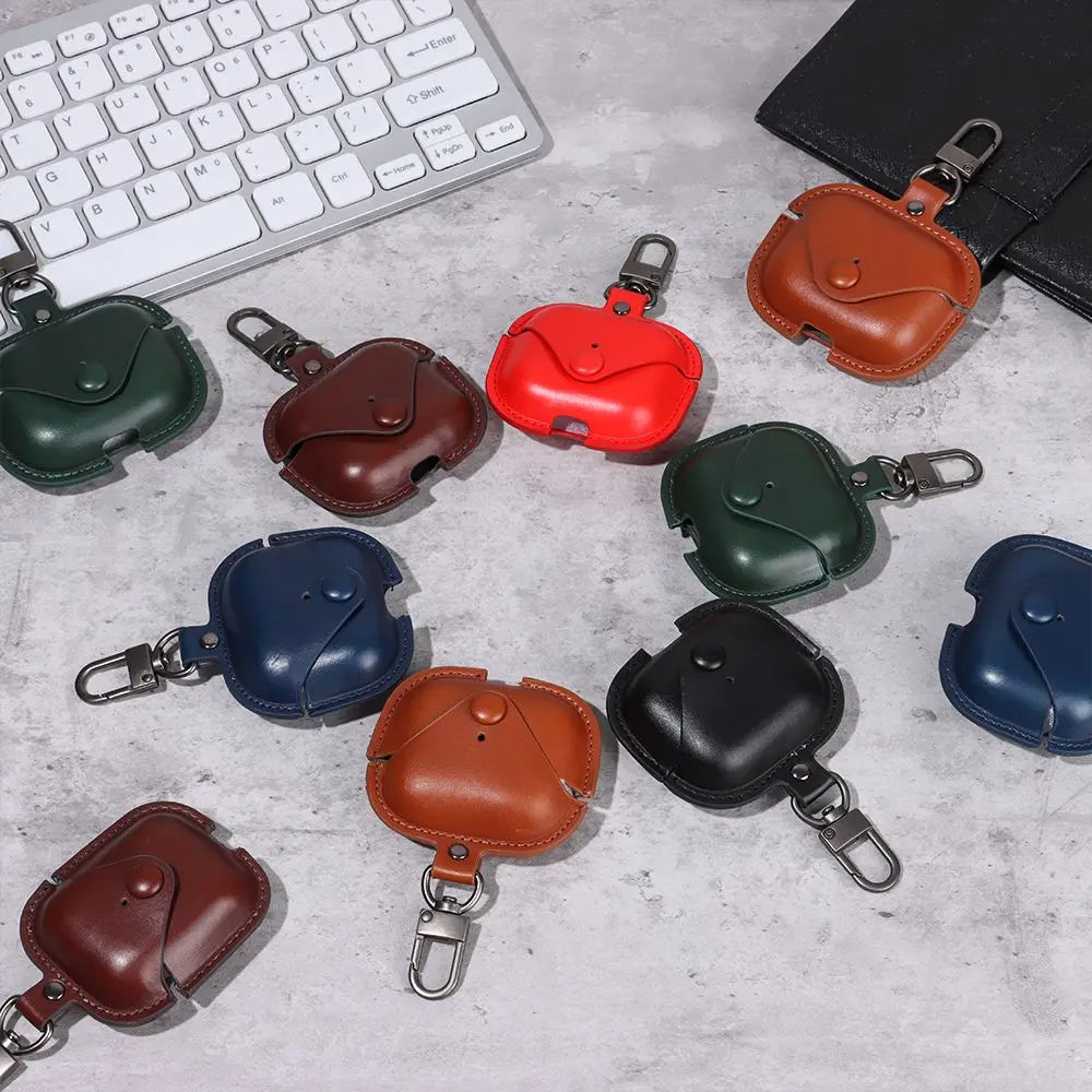 PU Leather Bluetooth Wireless Earphone Case for Apple Airpods 1/2/3/Pro Ultralight Fashion Headphones Case Protective Cover