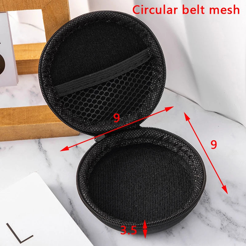Mini Square EVA Earphone Protective Box Digital Charger Headphone Storage Bag USB Data Cable Organizer Carrying Pouch