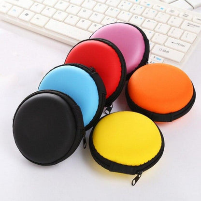 1pc Portable Earphone Case Charging Line Data Cable Holder Case Storage Box Anti-shock Mini Portable Earphone Memory Card Box