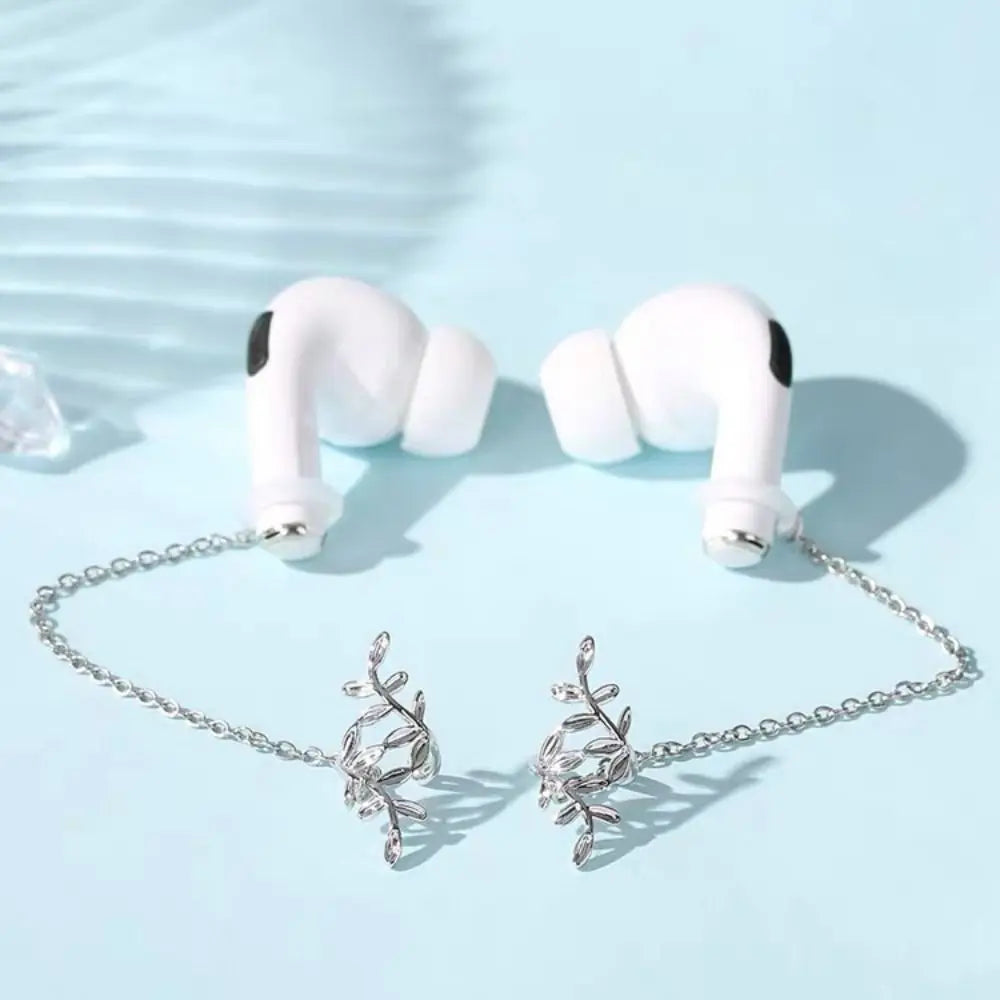 For Bluetooth Earphones New Fashion Stainless Steel Anti-Lost Earrings Wireless Earphone Clip Holder Earphone Accessories