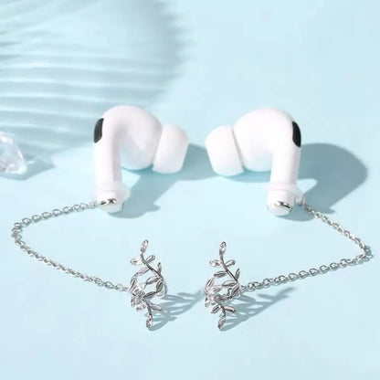 For Bluetooth Earphones New Fashion Stainless Steel Anti-Lost Earrings Wireless Earphone Clip Holder Earphone Accessories