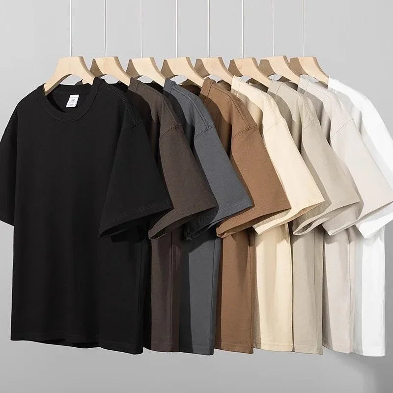 100% Cotton T Shirts Unisex 450G High Quality White T-shirts Tee Shirts Summer Blank Tshirt For Men Camisetas Para Hombre