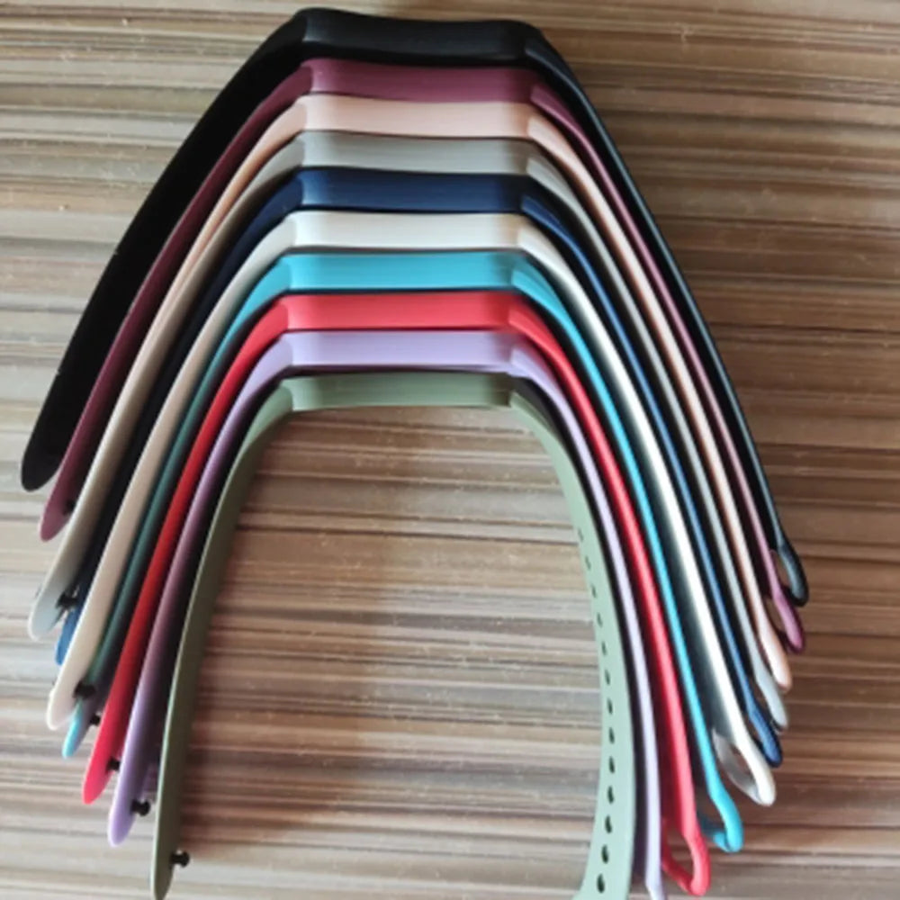 10 Pieces/pack Strap for Xiaomi Band 7 6 5 4 3 Silicone Bracelet for Mi Band