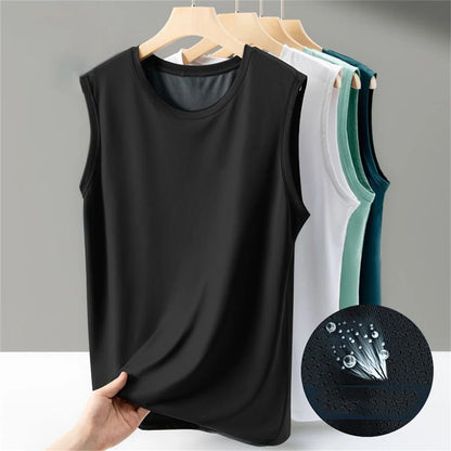 New Sports Quick Dry Men's Vest Summer Outdoor New Gym Fitness Quick Dry Clothing Breathable Lightweight Plus Size O-neck Tank
