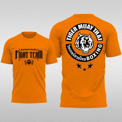 Summer Men's T-Shirt Muay Thai Running Fitness Sports Short Sleeve Outdoor Boxing Wrestling Tracksuits Breathable Men's clothing