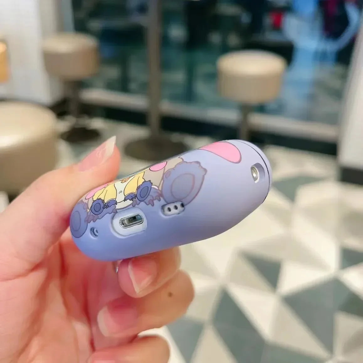 Earphone Accessories For AirPods Pro 2nd Case Cartoon Stitch Cover For AirPods 3 1 2 New Frosted Case Earphone Charging Box