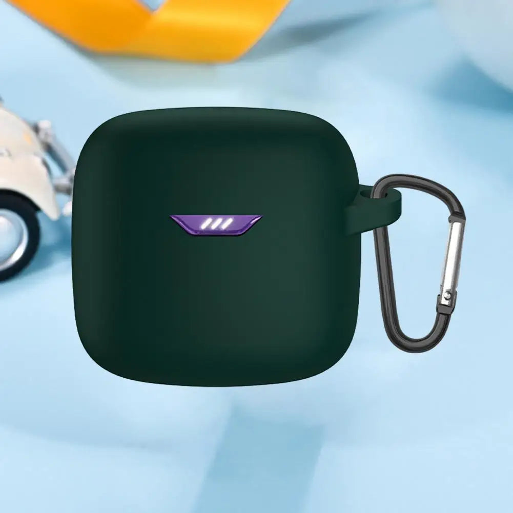 Soft Silicone Phone Case Earphone Case Waterproof Shockproof with Hook Soft Silicone Protective Cover for JBL Tune Flex