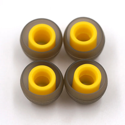 BQEYZ Winter Ultra Eartips Yellow Silicone Earcap 3 Pairs Replacement Silicone Eartips Compatible with BQEYZ Earphone