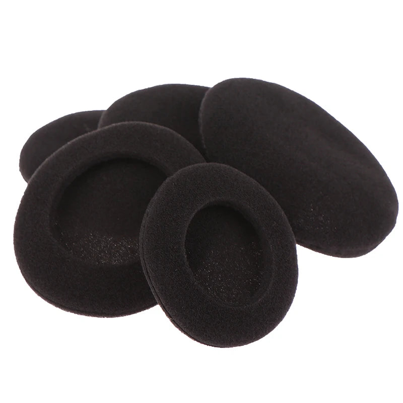 10pcs 3.5/4.5/5.5/6cm Black Foam Ear Pads Protection Thicken Sponge Replacement Cushions Covers Earphones for Headphones