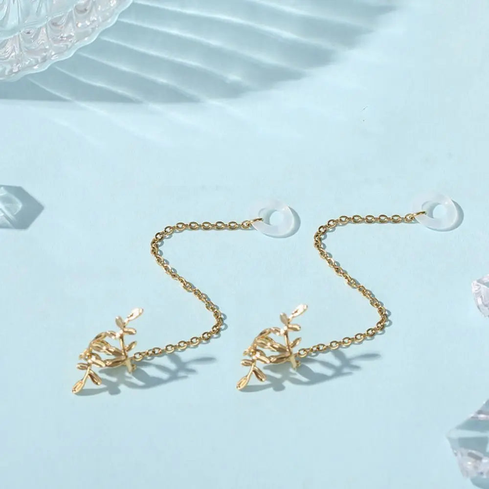 For Bluetooth Earphones New Fashion Stainless Steel Anti-Lost Earrings Wireless Earphone Clip Holder Earphone Accessories