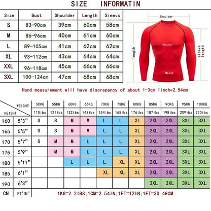 Men's T-shirt Running Sport T Shirt Men Compression Fitness Top Tee Quick Dry Tight Training Gym Sport Running Shirts Men Jersey