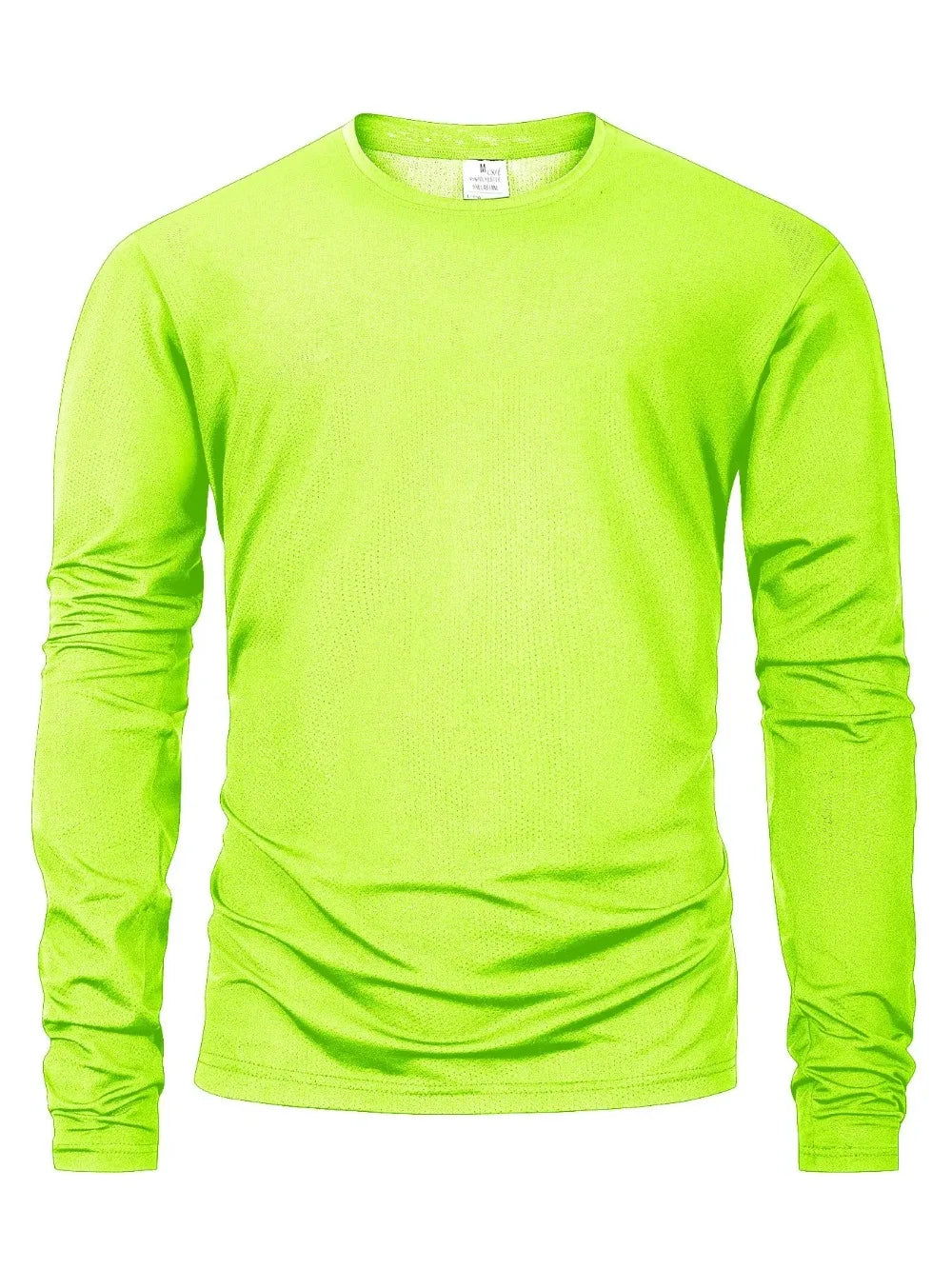 Mens Long Sleeved Casual T-Shirt Solid Color Cotton O-neck Long Sleeved High Quality Basic T-shirt Male Loose Breathable Tops