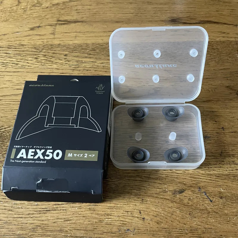 2pairs Acoustune Eartips for AEX50 Earbuds Earphone Plugs Silicone Odin in-ear Cap Earplug Cover Headphone Eartips Accessories