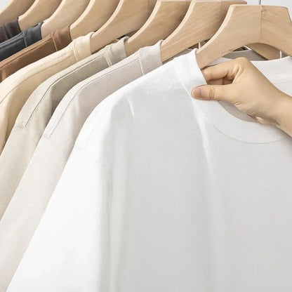 100% Cotton T Shirts Unisex 450G High Quality White T-shirts Tee Shirts Summer Blank Tshirt For Men Camisetas Para Hombre