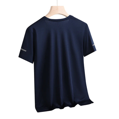 9xl Large Plus Size Quick Dry Short Sleeve T Shirt Gym Jerseys Fitness Trainer Running T-Shirt Teenager Breathable Sportswear