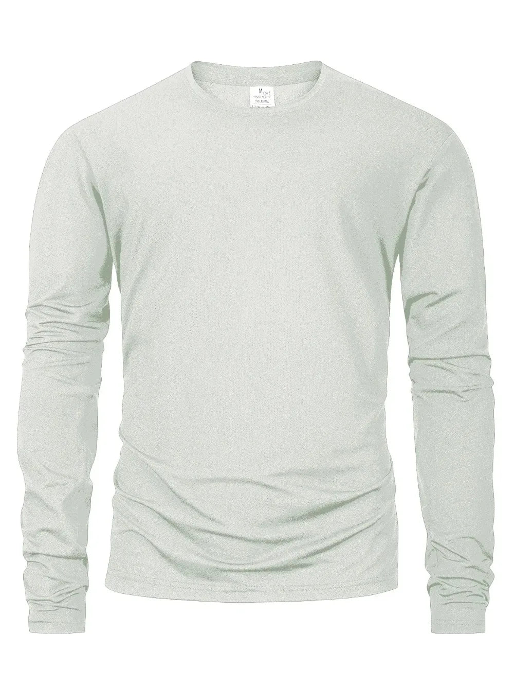 Mens Long Sleeved Casual T-Shirt Solid Color Cotton O-neck Long Sleeved High Quality Basic T-shirt Male Loose Breathable Tops