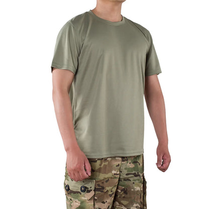 MEGE Men Tactical T Shirt Men's Quick Dry Workout Short Sleeve O-neck Quick-Drying gym T Shirts Plus Size Casual Oversized 4XL