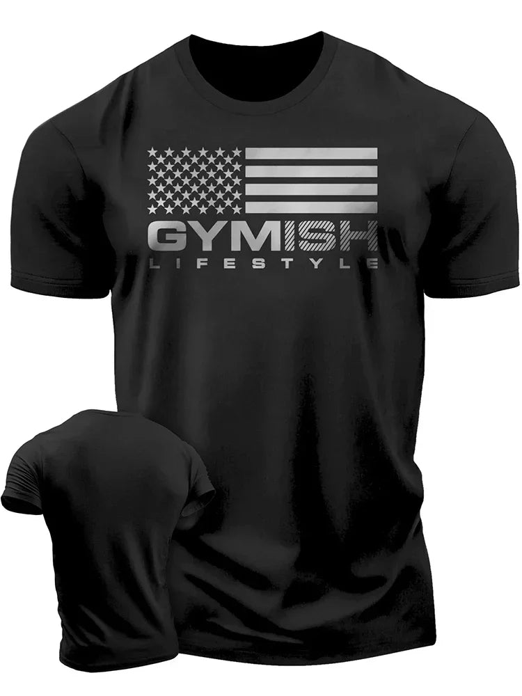 New 3D Printed Recover Fully Workout T-Shirt Funny Gym T-Shirt High Quality Cotton Men's Short Sleeves Muscle Man Tough Guy T