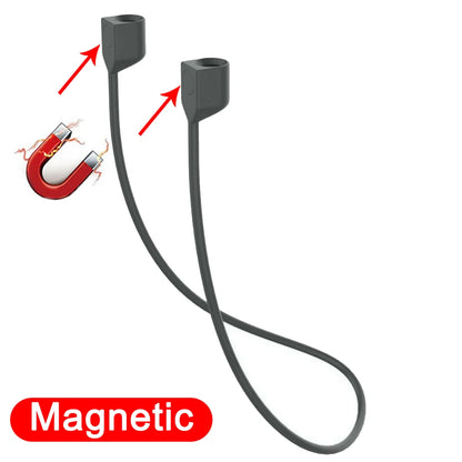 Soft Silicone Anti Lost Magnetic Rope Earphones for Apple Airpods Pro 2 1 3 Huawei FreeBuds Bluetooth Wireless Headphone Straps