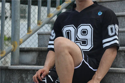 NEW Brand Men tshirt Quick Dry Breathable T-shirts men Soccer Jersey Shirt sports Loose Bodybuildi t-shirt Size M-XXL