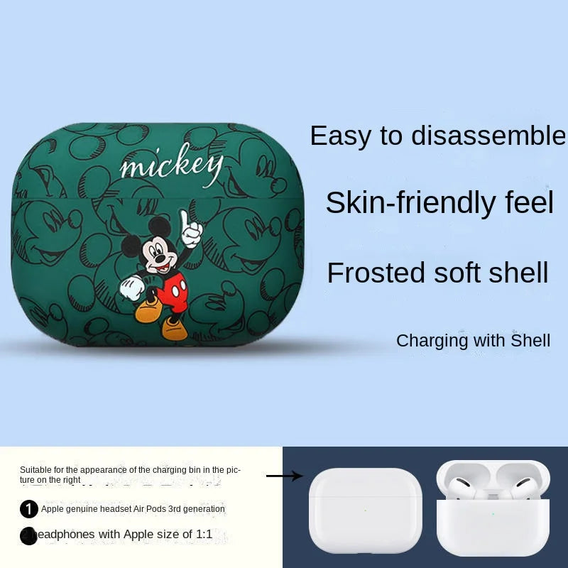 Cover for Apple AirPods 1 2 3 3rd Case for AirPods Pro Case Cute Cartoon Disney Anime Air Pords Pro2 Earphone Case Accessories
