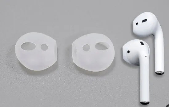 4 Pairs Soft Silicone Ear Tips,Anti-slip Ultrathin Ear Buds Replacement Covers Ear Gels for Apple Airpods 1 2 Earphone Eartips