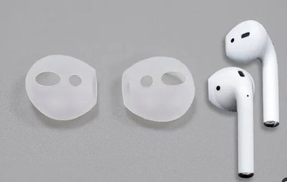 4 Pairs Soft Silicone Ear Tips,Anti-slip Ultrathin Ear Buds Replacement Covers Ear Gels for Apple Airpods 1 2 Earphone Eartips