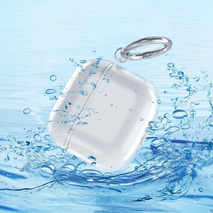 Transparent Case For AirPods 4 Headphones Soft TPU Clear Protective Cover with Keychain For AirPods 4th generation Accessories