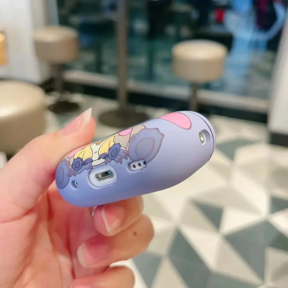 Earphone Accessories For AirPods Pro 2nd Case Cartoon Stitch Cover For AirPods 3 1 2 New Frosted Case Earphone Charging Box