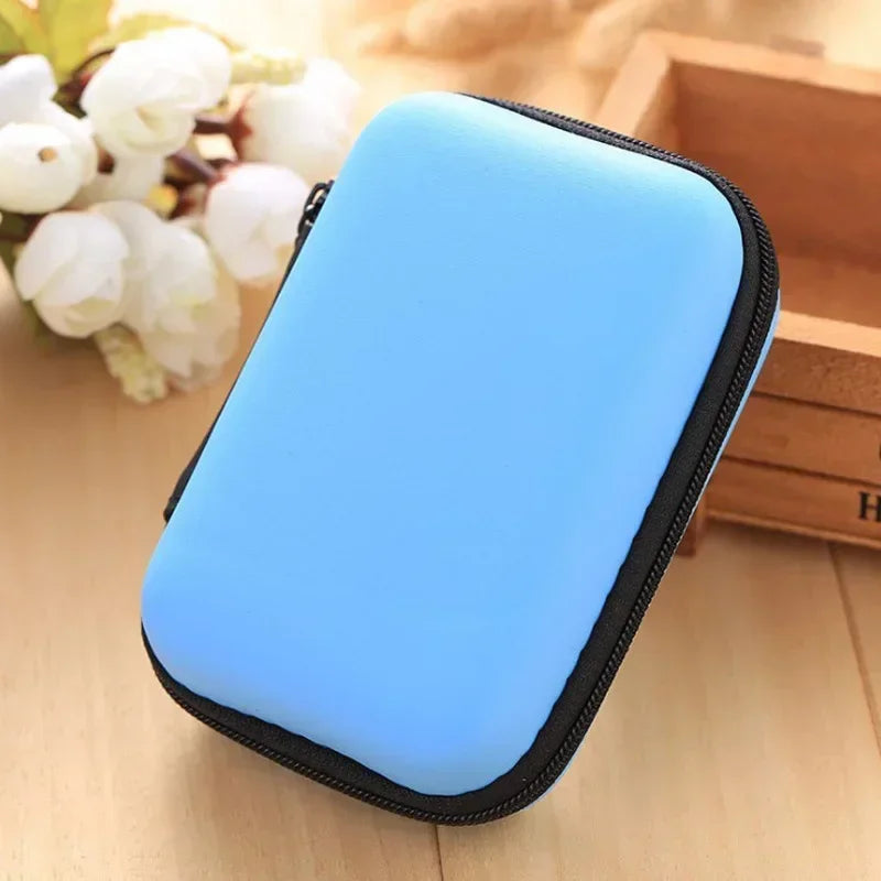 Mini Camera Case Bag Multi-functional Earphone Bag Video Waterproof Digital Portable Hard Bag EVA Storage Box Storage Bags 1Pc