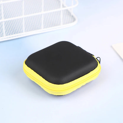 Mini Square EVA Earphone Protective Box Digital Charger Headphone Storage Bag USB Data Cable Organizer Carrying Pouch