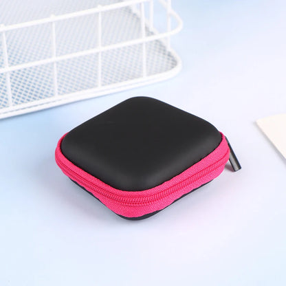 Mini Square EVA Earphone Protective Box Digital Charger Headphone Storage Bag USB Data Cable Organizer Carrying Pouch
