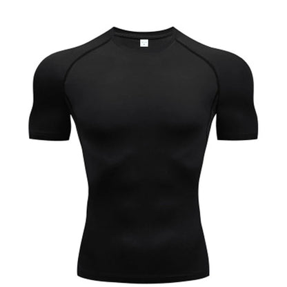 Men's T-shirt Running Sport T Shirt Men Compression Fitness Top Tee Quick Dry Tight Training Gym Sport Running Shirts Men Jersey