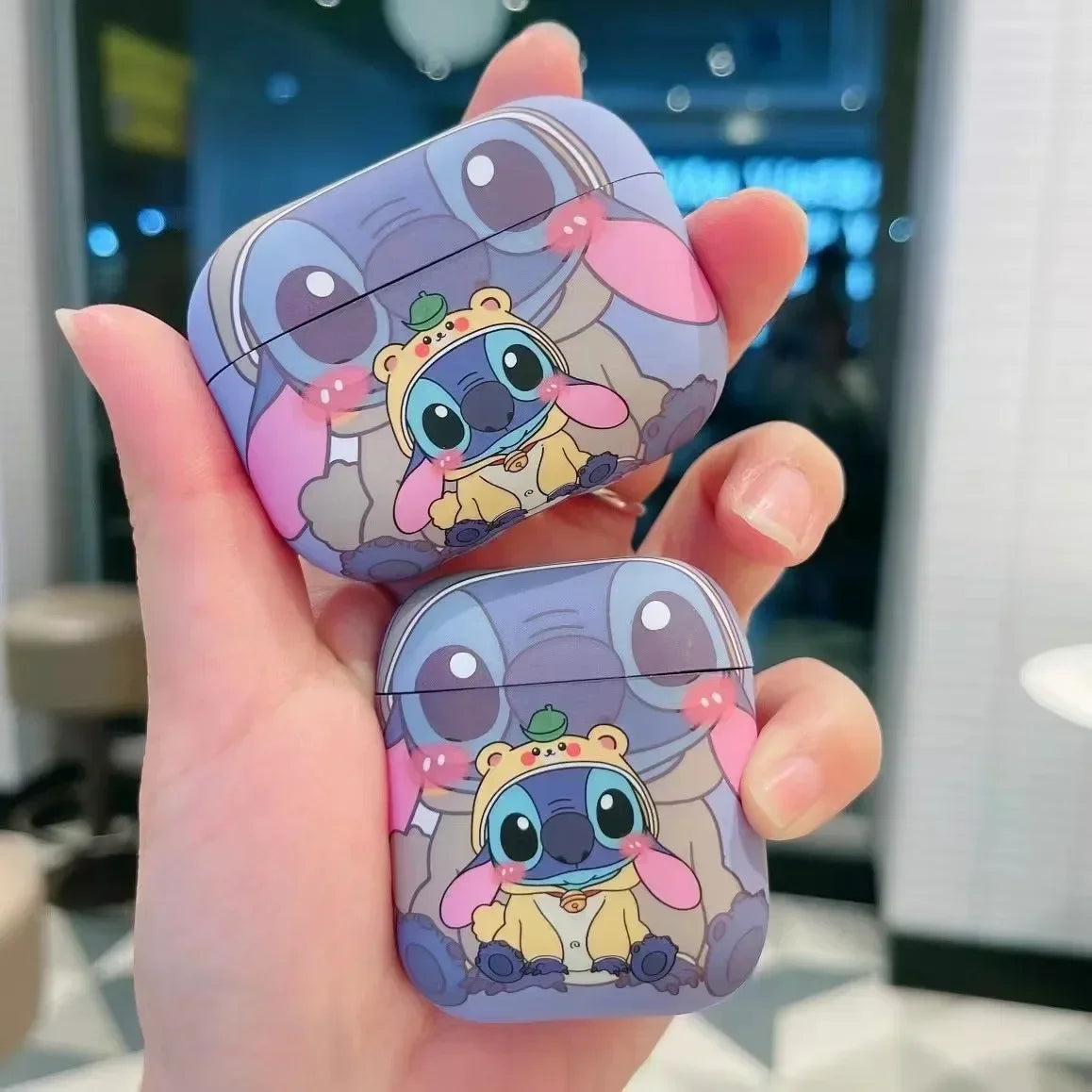 Earphone Accessories For AirPods Pro 2nd Case Cartoon Stitch Cover For AirPods 3 1 2 New Frosted Case Earphone Charging Box