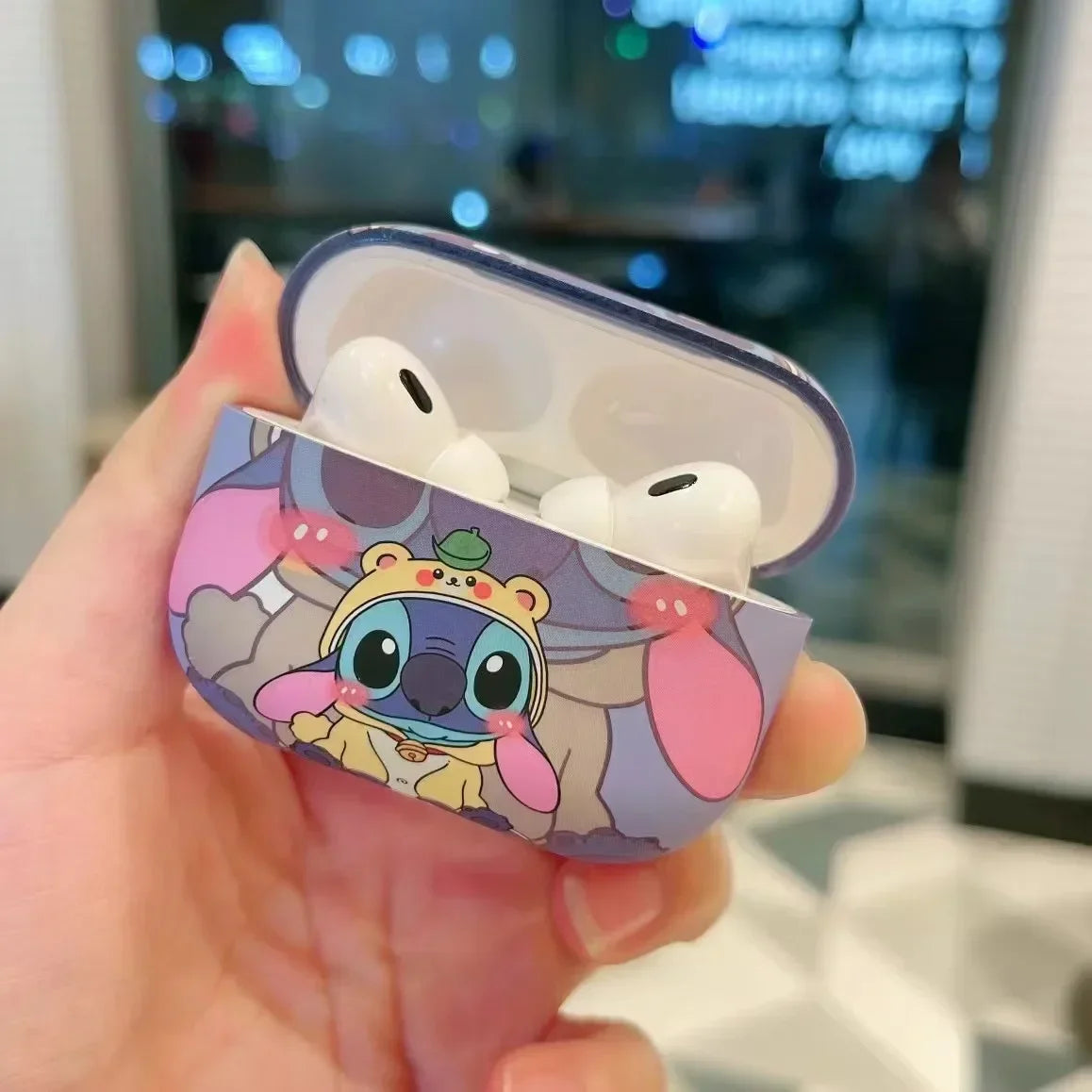 Earphone Accessories For AirPods Pro 2nd Case Cartoon Stitch Cover For AirPods 3 1 2 New Frosted Case Earphone Charging Box