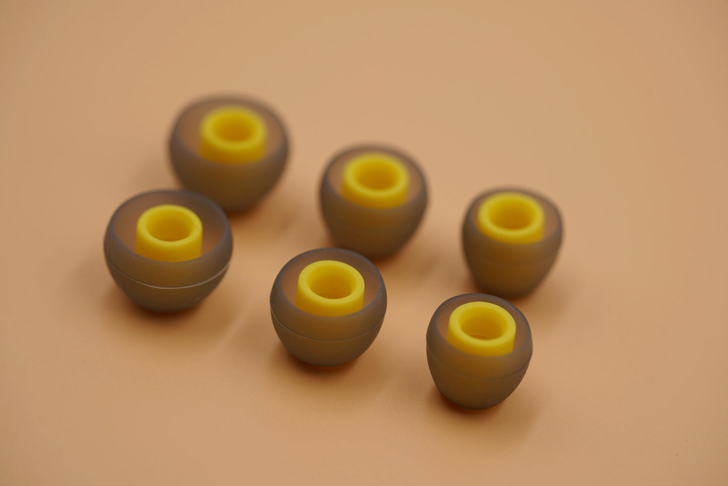 BQEYZ Winter Ultra Eartips Yellow Silicone Earcap 3 Pairs Replacement Silicone Eartips Compatible with BQEYZ Earphone