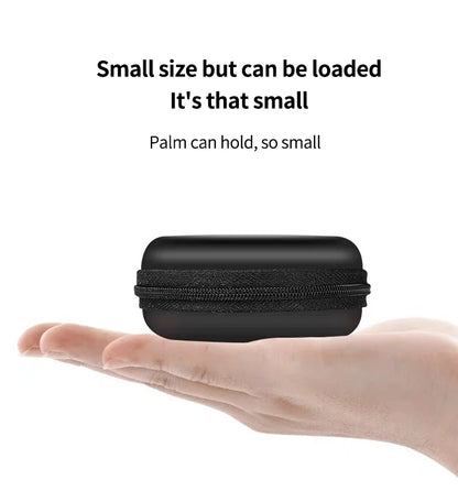 Earphones Holder Case Portable Storage Carrying Hard Bag Box Case For Headphone Accessories Earbuds Memory Card USB Data Cables