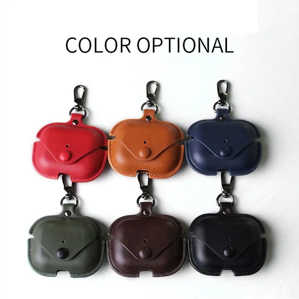 PU Leather Bluetooth Wireless Earphone Case for Apple Airpods 1/2/3/Pro Ultralight Fashion Headphones Case Protective Cover