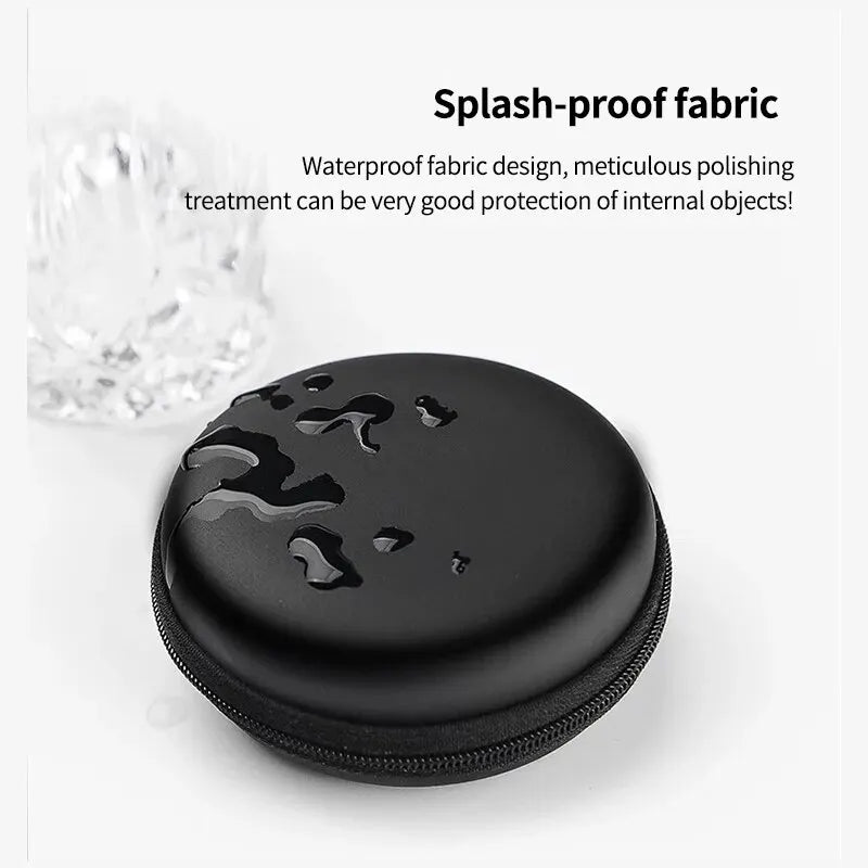 Earphones Holder Case Portable Storage Carrying Hard Bag Box Case For Headphone Accessories Earbuds Memory Card USB Data Cables