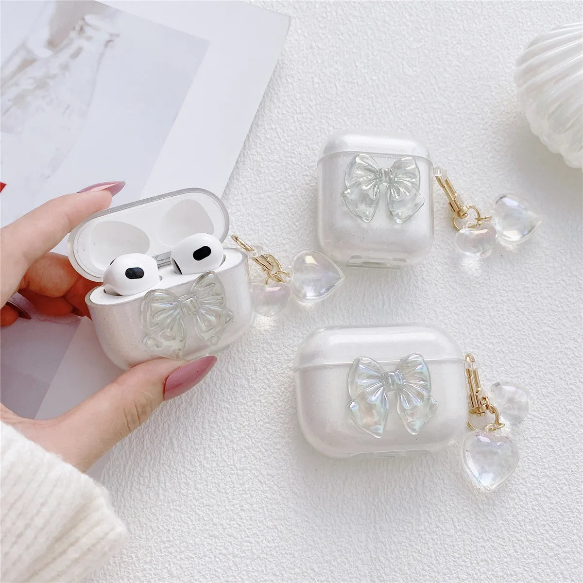 Buttery Soft Case with Keychain For AirPods 4 Airpods 3 2 1 pro 2nd Wireless Earphone Accessories Headphone Box Cover