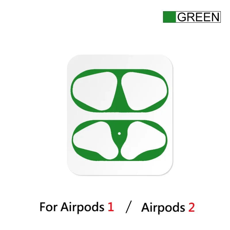 Dust-proof Scratchproof Sticker For AirPods 1 2 Sticker Dust Guard Protective Earphone Film For Apple AirPods 2 1 Cover Stickers
