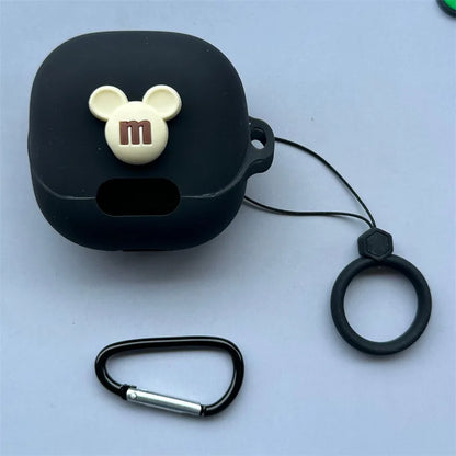 For (MI)Xiaomi Buds 5 ProTrue Wireless Bluetooth Earphone Cover DIY Cartoon Silicone Anti Drop Soft Cover With Hook